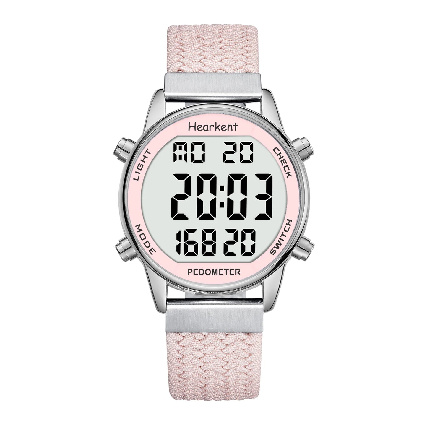 Hearkent Pedometer Sport Watches Step Counter Watch Women Digital Watches Calories Mile Stopwatch Countdown for Walking Tracker - Qoraheyhub