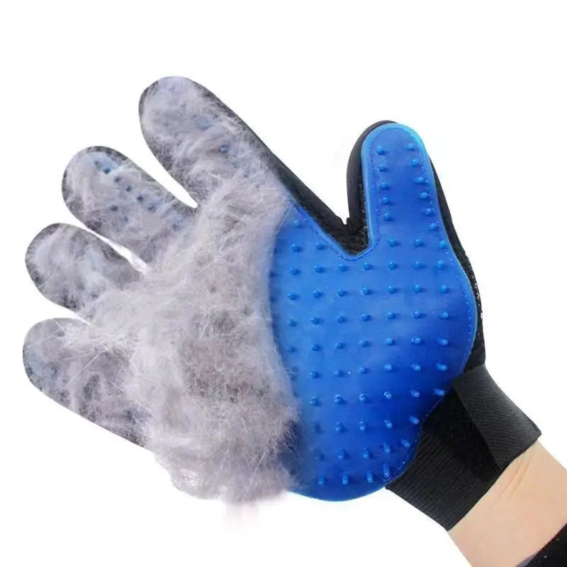Pet Hair Remover Gloves Cat Grooming Hair Deshedding Brush Dog Comb Pet Bath Remover Clean Massage For Animal Massage Supplies - Qoraheyhub