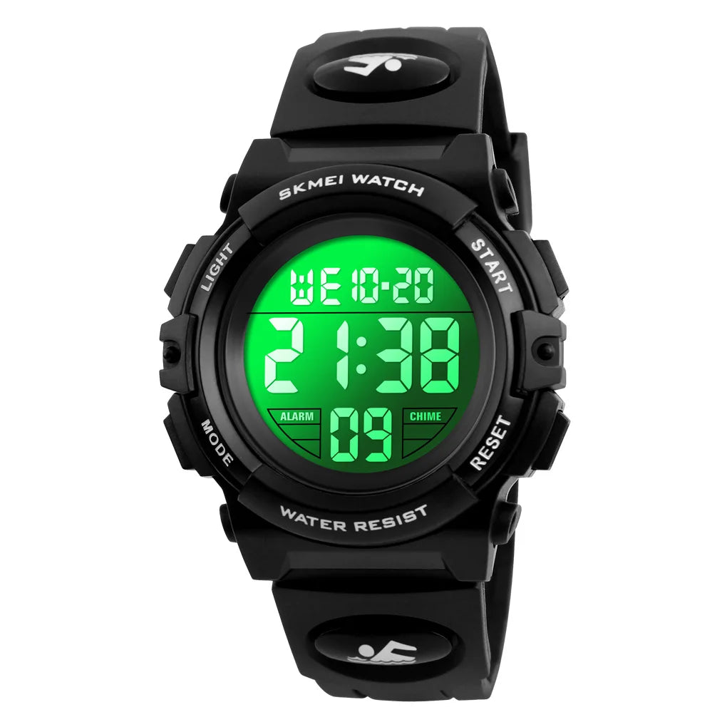 SKMEI 1266 Children's Watches for Boy Girl Color LED Display Digital Alarm Clock Waterproof Sports Kids Wristwatches 1548 Reloj - Qoraheyhub