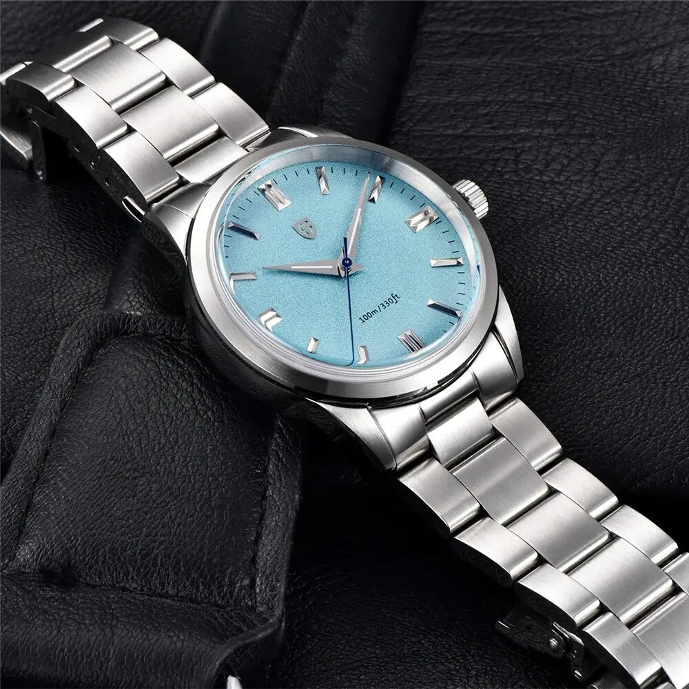 PAGANI DESIGN 2024 New 38mm Men's Quartz Watches Stainless Steel AR Coating Sapphire VH31 Business Sports Watches Watch for Men - Qoraheyhub