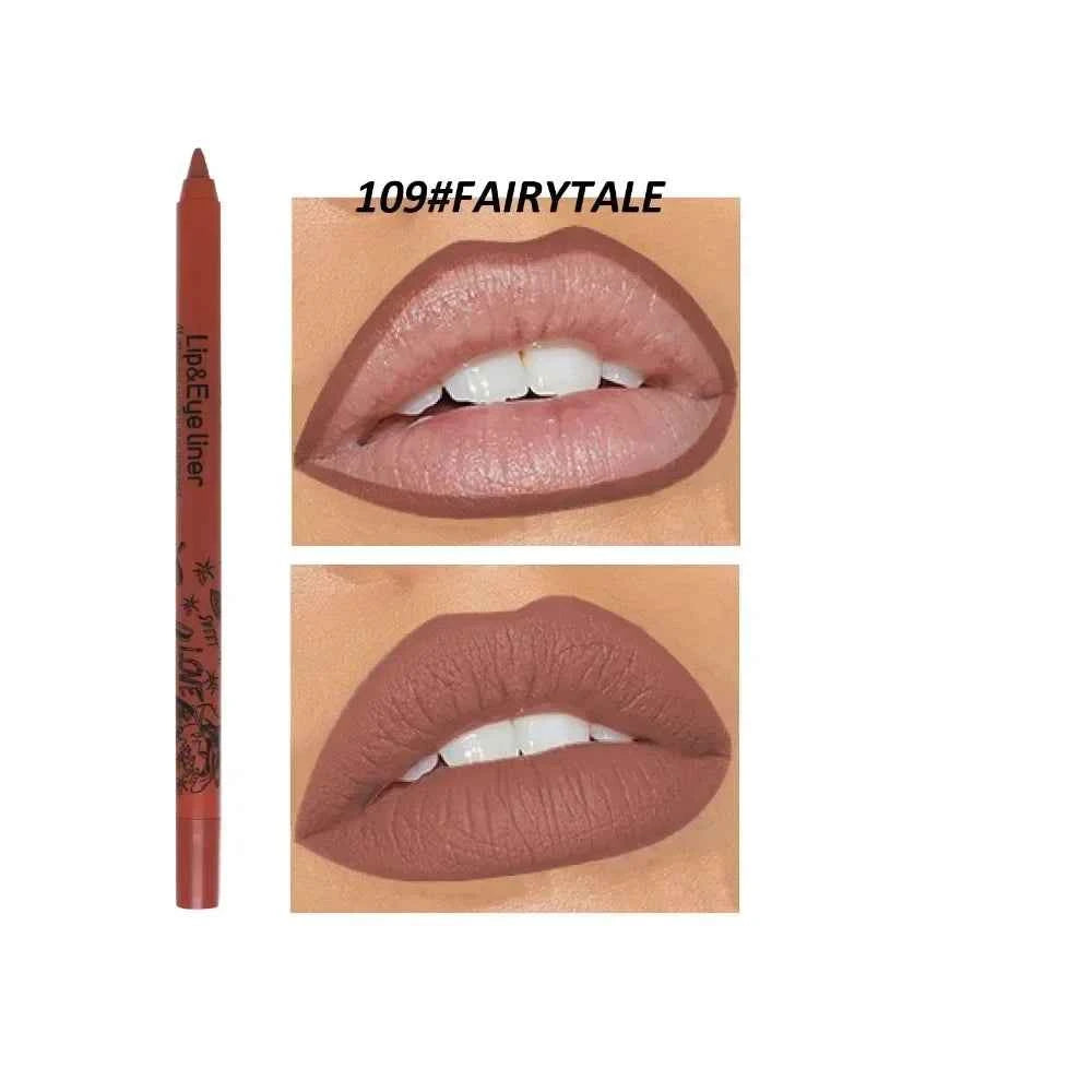 20 Color Slim Lip Liner Pencil Sexy Pink Brown Rose Lip Outline Matte Nude Lipstick Contouring Tint Waterproof Crayon Pen Makeup