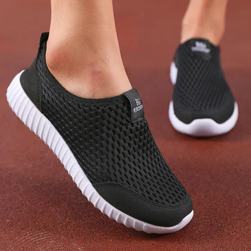 Summer Women's Sneakers Breathable Mesh Men Casual Shoes Fashion Minimalist Design Lightweight Comfortable Outdoor Walking Shoes