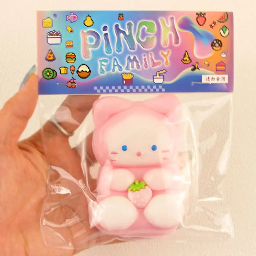 Cute Taba Squishy Hamster Squeeze Toy Cartoon Fidgets Toy Funny Plush Pinch Decompression Toy Stress Relief For Kids Adults Gift - Qoraheyhub