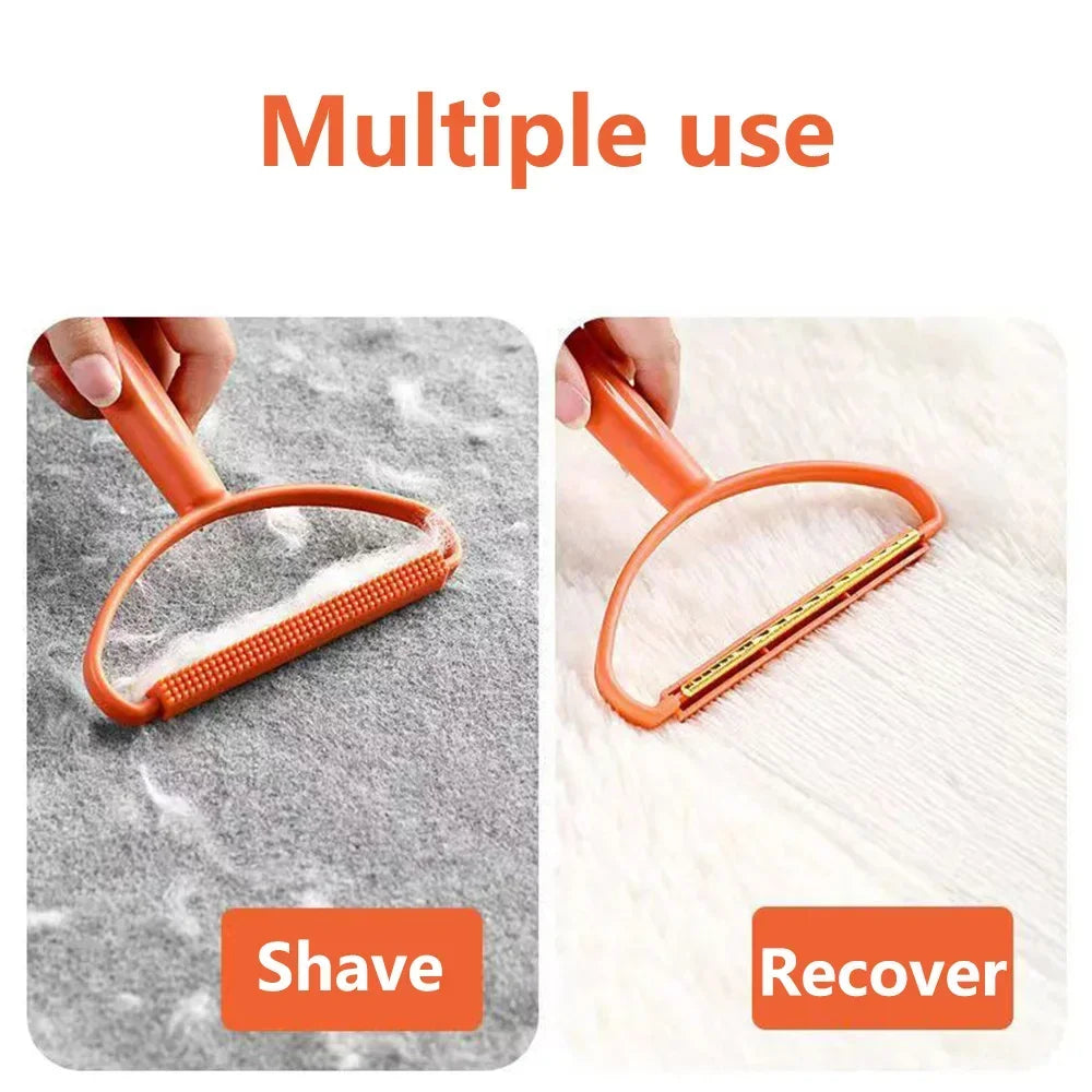 1-50Pcs Clothes Hair Scraper Pet Manual Lint Removal Coat Clothes Double Sided Hair Removal Shaver Brush Tool for Carpet Wool - Qoraheyhub
