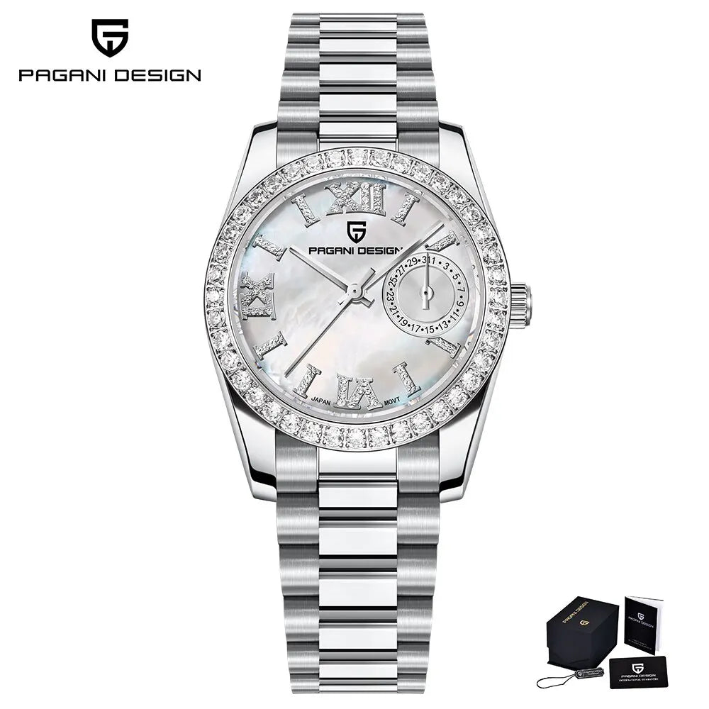 PAGANI DESIGN 2024 New 32MM Women's Wristwatch Elegant Luxury Quartz Watch For Women Fashion Waterproof Watches Sapphire Clock - Qoraheyhub