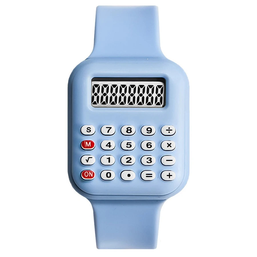 Creative Kids Watch Cartoon LED Digital Watch Calculator Function Sports Electronic Watch for Boys Girls Kids Student Gift Clock - Qoraheyhub