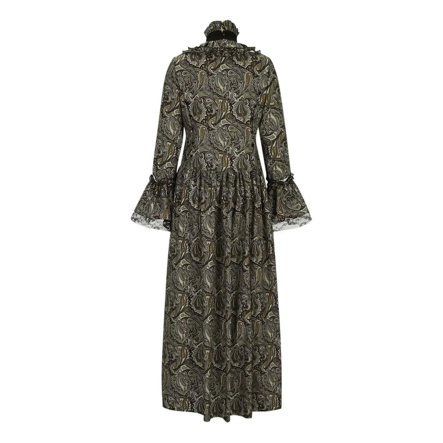 Medieval Hood Green Cocktail Dress Vintage Party Costume Masquerade Prom Dress Floor Sexy Anime Cosplay Costumes Vestidos
