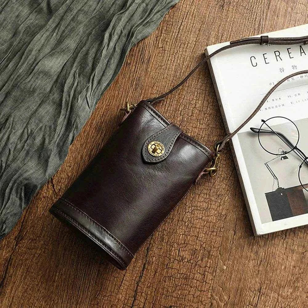 Quality Genuine Leather Crossbody Bag for Women Small Cow Skin Shoulder Fashion Phone Purse Female Promotion
