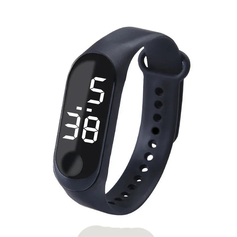 Fashion Sports Watch for Kids Children Waterproof Led Digital Watch Ultra-light Silicone Strap Teen Boys Girls WristWatch Unisex - Qoraheyhub