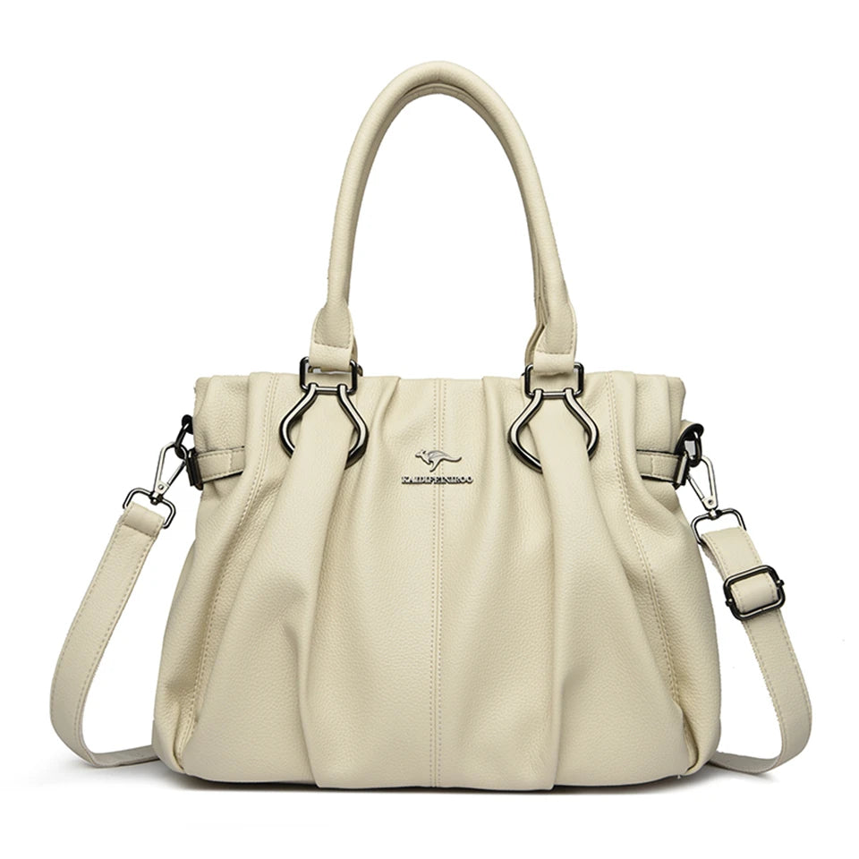 Genuine Casual Tote Bag Luxury Handbags For Women Designer Purses and Handbag High Quality Soft Leather Commuting Hand Bags