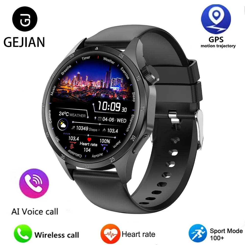 For HUAWEI GT5 Pro GPS NFC Smart Watch Men 360*360 AMOLED Screen Heart rate Bluetooth Call IP67 Waterproof Man Smartwatch 2025 - Qoraheyhub