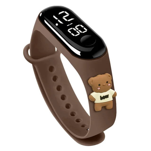 Waterproof Sports Watch for Kids Cartoon Dinosaur Unicorn Toys Children Led Digital Electronic Watch for Boys Girls Bracelet - Qoraheyhub