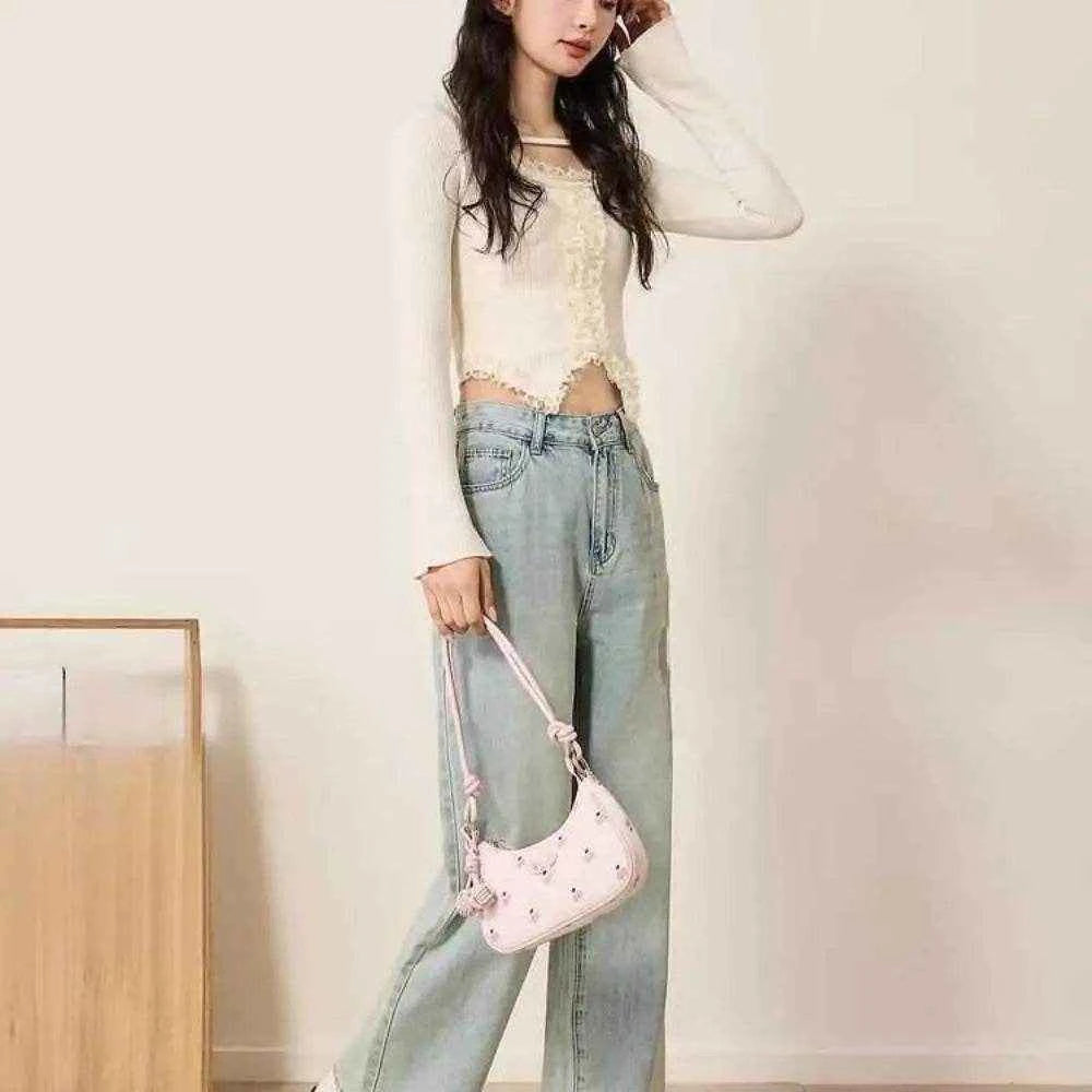 Strawberry Design Shoulder Bags 2025 New Spacious Practical Underarm Bags Versatile PU Handbags Spring Women Girl Wallets
