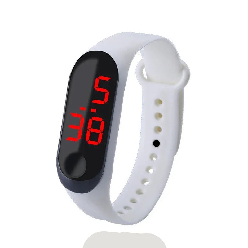 Fashion Sports Watch for Kids Children Waterproof Led Digital Watch Ultra-light Silicone Strap Teen Boys Girls WristWatch Unisex - Qoraheyhub