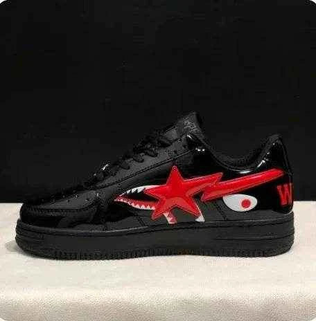 A BATHING APE Vibe BapeGoose Sports Sneakers Unisex Low STA Shark Sports Sneakers Low Outdoor Walking Shoes
