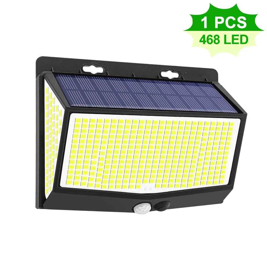 138/468/238 LED Solar Light Outdoor waterproof for garden Powered Sunlight street wall light security lighting 3 mode