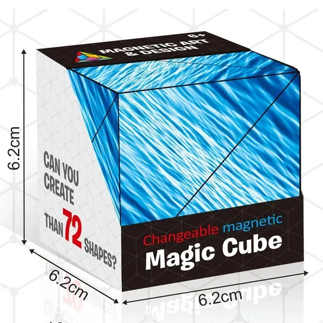 Magic Infinite Cosmic Cube Shasibo Cubes Magnetic Changeable Cubes Magnetic Cubes Magnet Fidget AntiStres Flip Cubic Puzzle Toys - Qoraheyhub