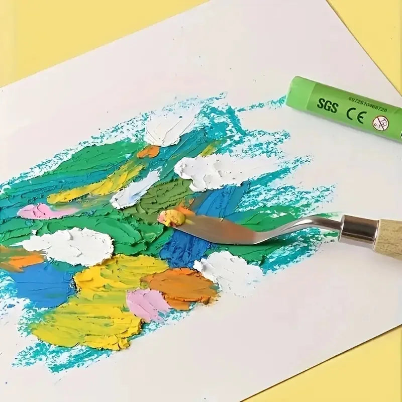 1pc of Ultra-Soft Oil Painting Stick Set, Washable Macaron-Colored Crayons for Graffiti And DIY Art. - Qoraheyhub