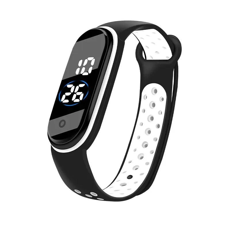 Fashion Sports Watch for Kids Children Waterproof Led Digital Watch Ultra-light Silicone Strap Teen Boys Girls WristWatch Unisex - Qoraheyhub