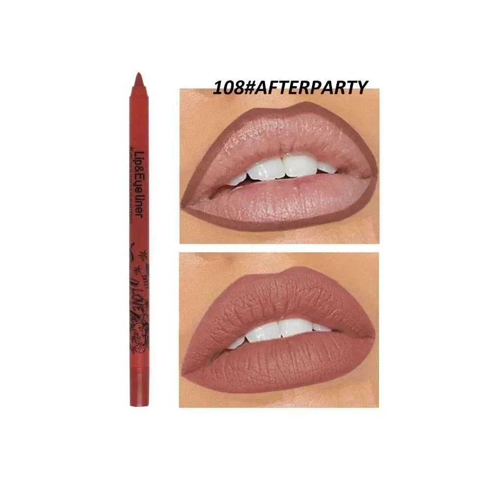 20 Color Slim Lip Liner Pencil Sexy Pink Brown Rose Lip Outline Matte Nude Lipstick Contouring Tint Waterproof Crayon Pen Makeup