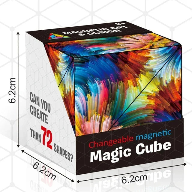 Magic Infinite Cosmic Cube Shasibo Cubes Magnetic Changeable Cubes Magnetic Cubes Magnet Fidget AntiStres Flip Cubic Puzzle Toys - Qoraheyhub