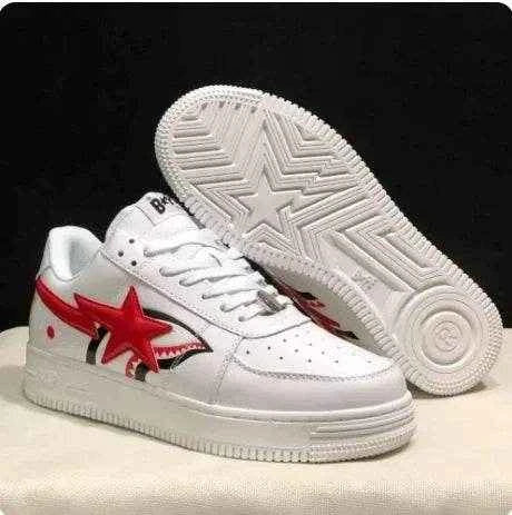 A BATHING APE Vibe BapeGoose Sports Sneakers Unisex Low STA Shark Sports Sneakers Low Outdoor Walking Shoes