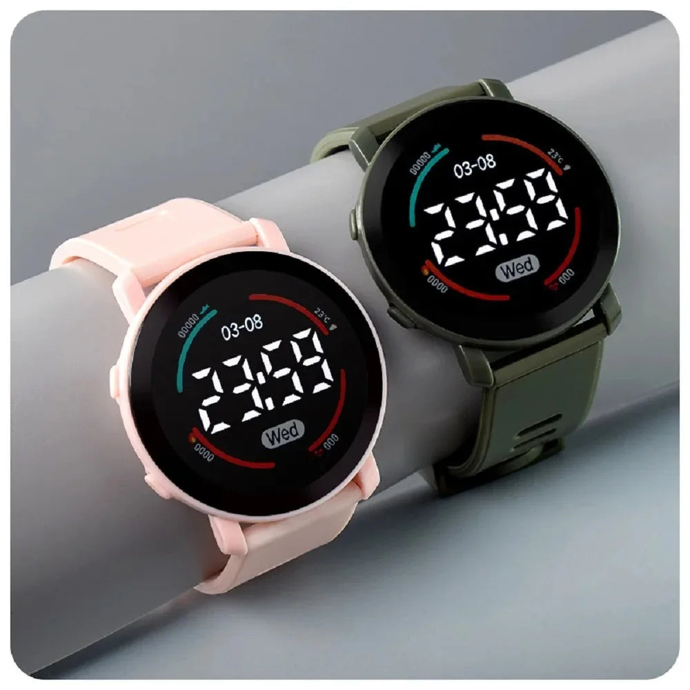 Children's Watches Fashion Digital Watches for Kids Waterproof Sport LED Electronic Wristwatch Simple Boys Girls Student Clock - Qoraheyhub