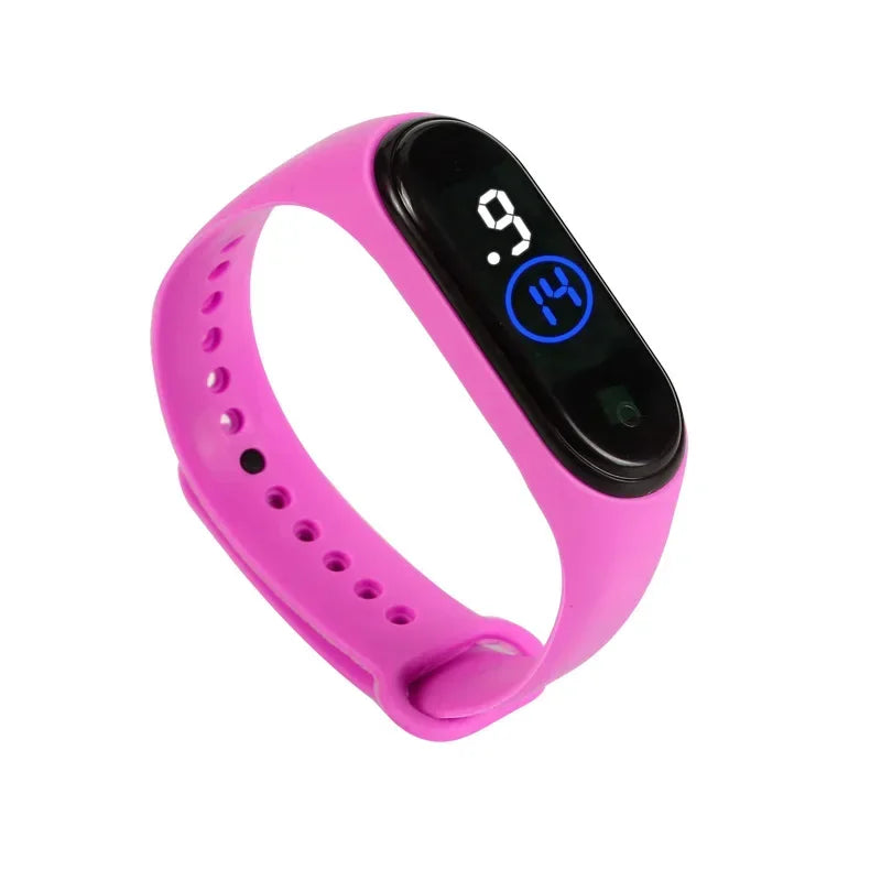 Fashion Sports Watch for Kids Children Waterproof Led Digital Watch Ultra-light Silicone Strap Teen Boys Girls WristWatch Unisex - Qoraheyhub