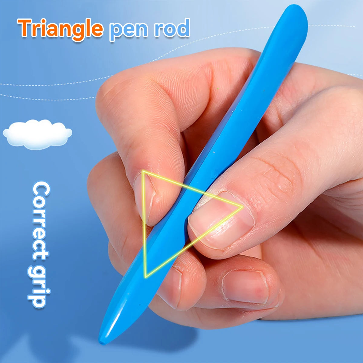 12-36 Color Kawaii Double-headed Triangle Crayon Children's Oil Painting Sticks Safe and Harmless Early Art Educational Supplies - Qoraheyhub