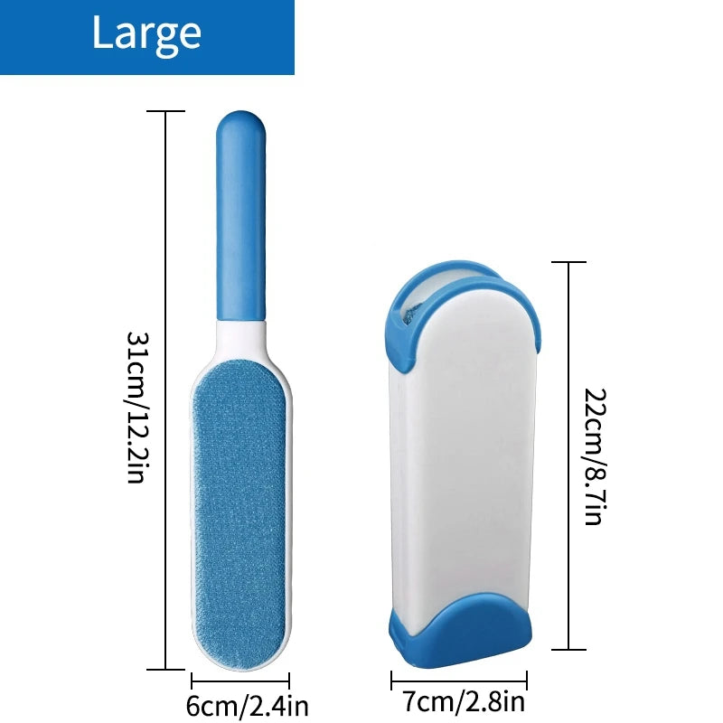 Magic Clothes Lint Remover Reusable Pet Cat Hair Fur Roller Brush Reusable Static Dusting Cleaning Brushes Manual Cleaner Tool - Qoraheyhub
