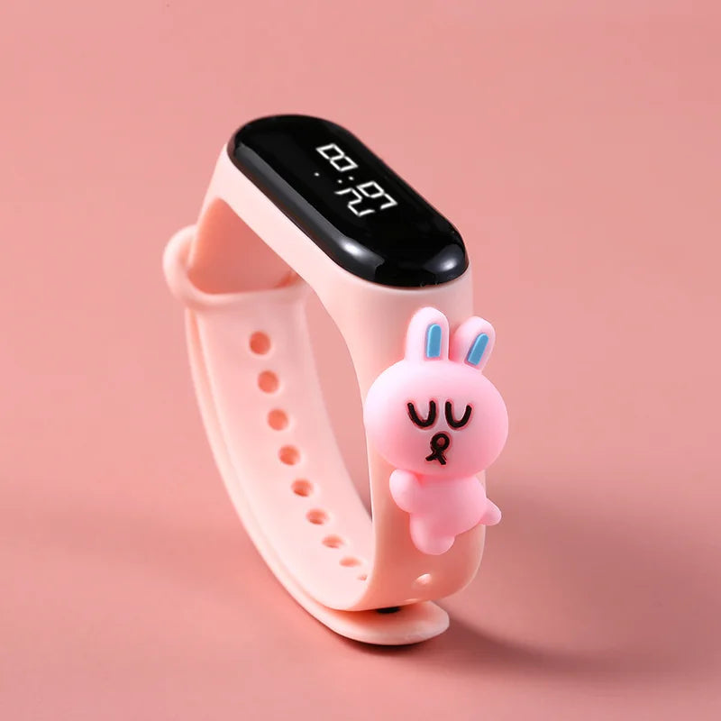 Waterproof Sports Watch for Kids Cartoon Dinosaur Unicorn Toys Children Led Digital Electronic Watch for Boys Girls Bracelet - Qoraheyhub