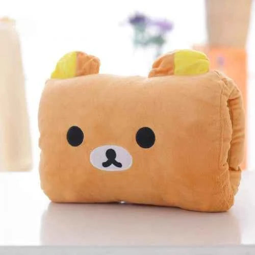 Cute Cartoon Animal Plush Hand Warmer Cushion Soft Pillow for Home Room Decoration, Camping Outdoor & Kids Toddlers Gift