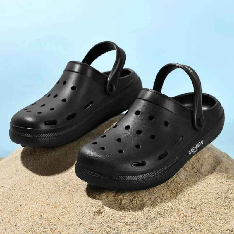 Cave shoes men's shoes outdoor sports sandals two-wear half slippers fashionable casual soft-soled beach shoes sandals