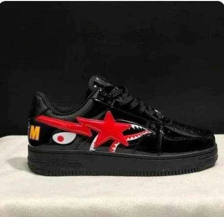 A BATHING APE Vibe BapeGoose Sports Sneakers Unisex Low STA Shark Sports Sneakers Low Outdoor Walking Shoes