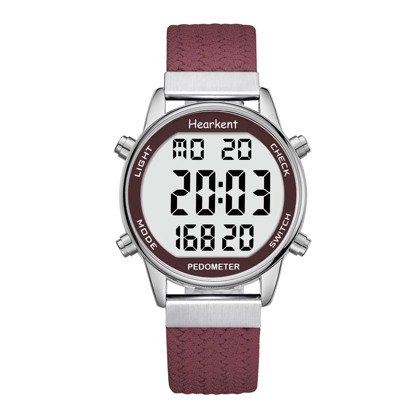 Hearkent Pedometer Sport Watches Step Counter Watch Women Digital Watches Calories Mile Stopwatch Countdown for Walking Tracker - Qoraheyhub