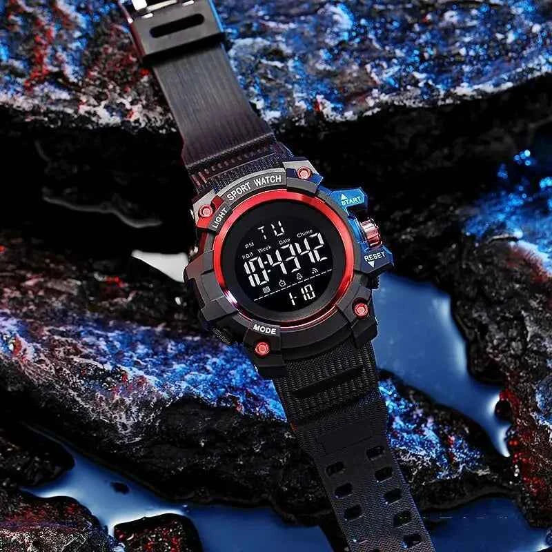 Military Men Watch Men's Digital Watches Sports Electronic Wristwatch 50MM Large Dial Clock Waterproof Sport Watch for Boy Child