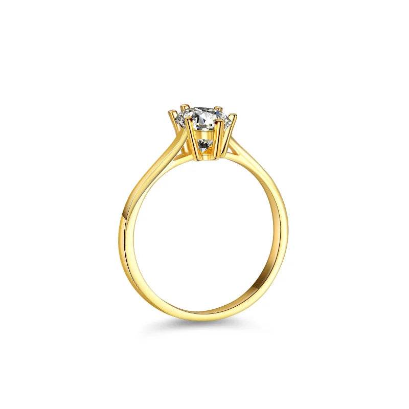 S925 Sterling Silver Marquise Cut 1 Carat Moissanite Engagement Yellow Color Ring For Women Jewelrieshub 4.5 5 5.5 4.5-5-5.5-6-6.5-7-7.5-8-8.5-9-