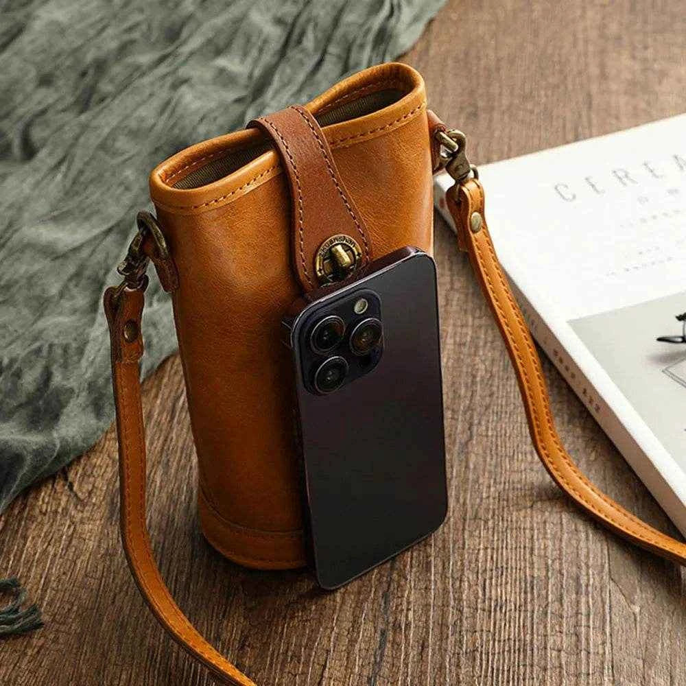 Quality Genuine Leather Crossbody Bag for Women Small Cow Skin Shoulder Fashion Phone Purse Female Promotion