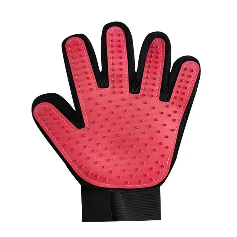 Pet Hair Remover Gloves Cat Grooming Hair Deshedding Brush Dog Comb Pet Bath Remover Clean Massage For Animal Massage Supplies - Qoraheyhub