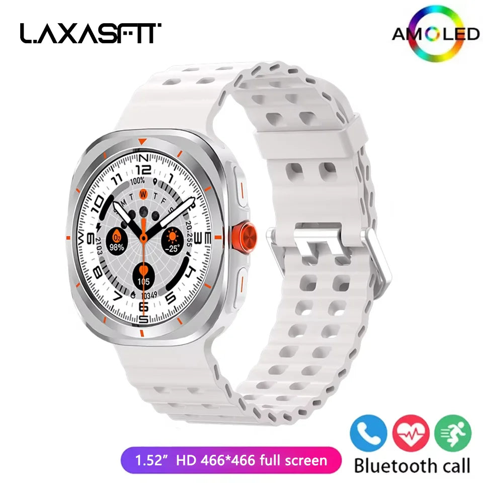 LAXASFIT Smart Watch GT7 Ultra 1.52-inch AMOLED Screen Bluetooth Talk Sports Fitness Smartwatch for Men Women Watch Holiday Gift - Qoraheyhub