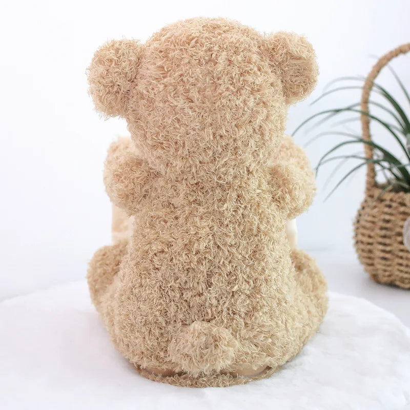 30 CM Cute Teddy Bear Hide and Seek Animated Stuffed Animal Talking Bear Shy Bear Best Birthday Gift for - Qoraheyhub