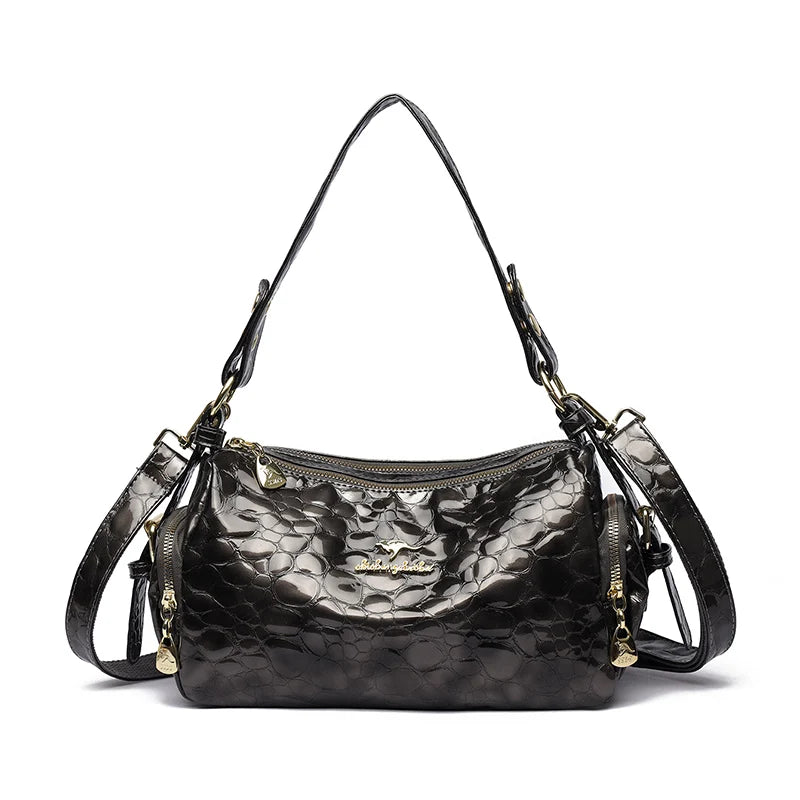 Genuine Brand High Quality Patent Leather Casual Tote Luxury Handbags Women Bags Designer Shoulde Hand Crossbody Bags for Women