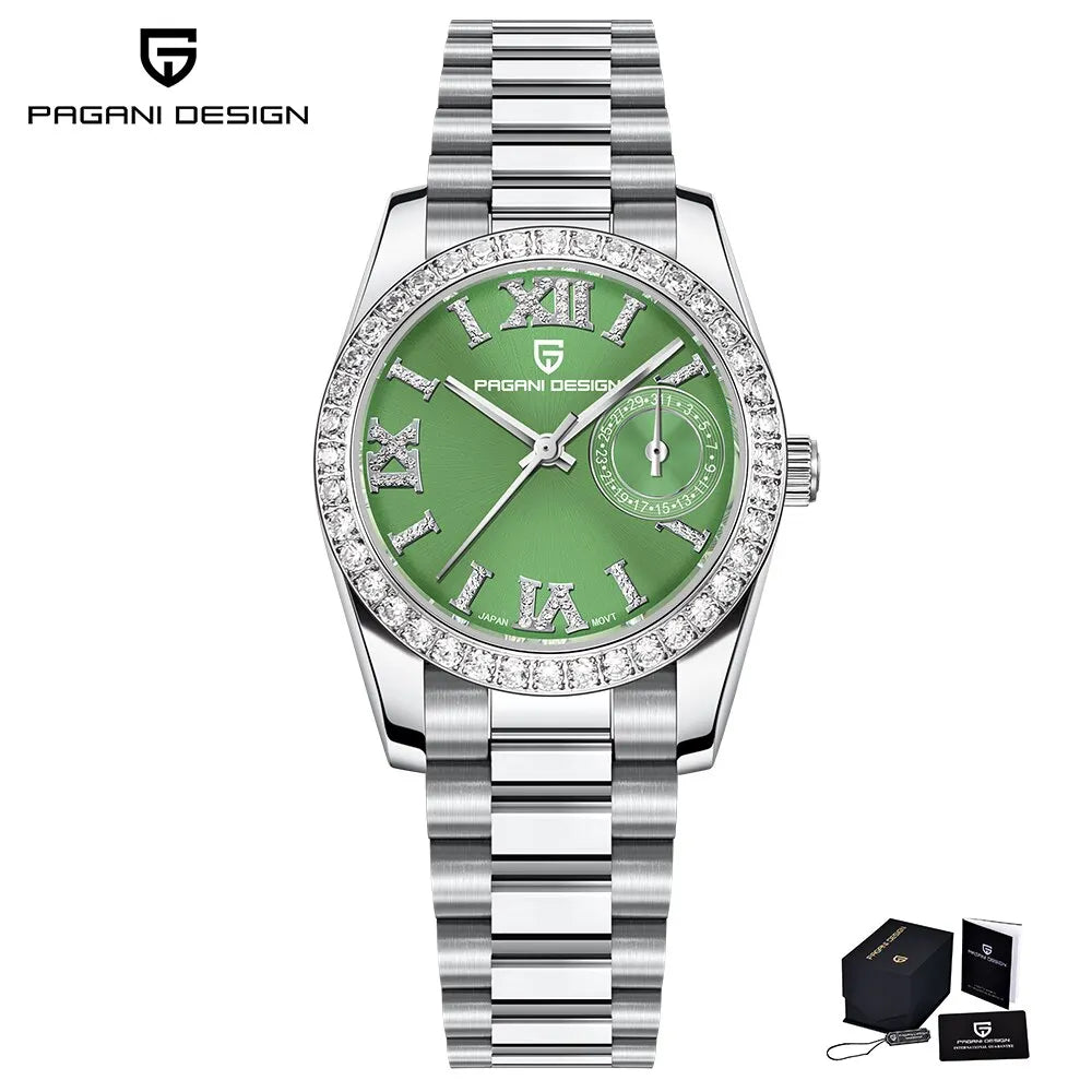 PAGANI DESIGN 2024 New 32MM Women's Wristwatch Elegant Luxury Quartz Watch For Women Fashion Waterproof Watches Sapphire Clock - Qoraheyhub