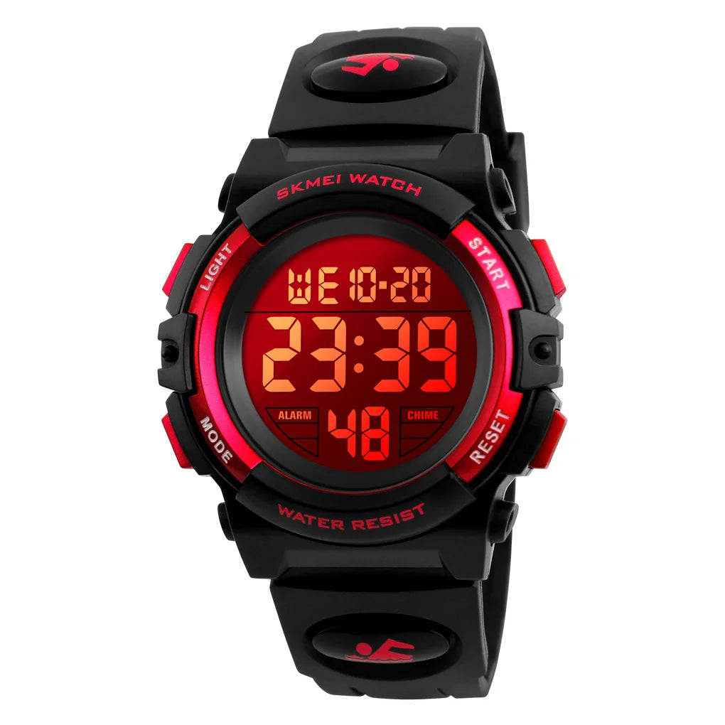 SKMEI 1266 Children's Watches for Boy Girl Color LED Display Digital Alarm Clock Waterproof Sports Kids Wristwatches 1548 Reloj - Qoraheyhub