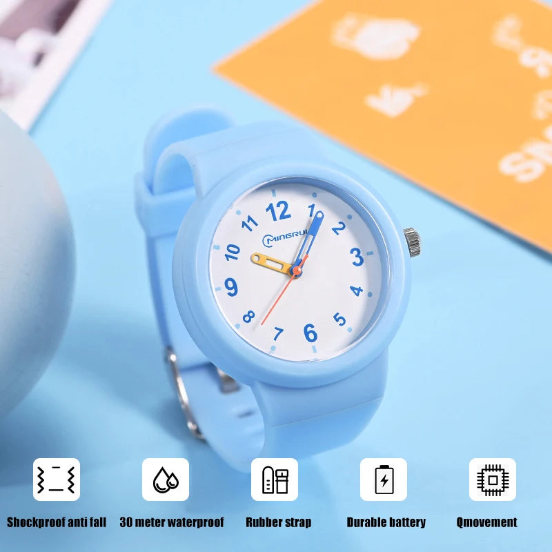 UTHAI CA03 3-12 Year Old Children's Watch Fashion Simple Sports Comfortable Waterproof High Boys Girls Quality Quartz Watches - Qoraheyhub