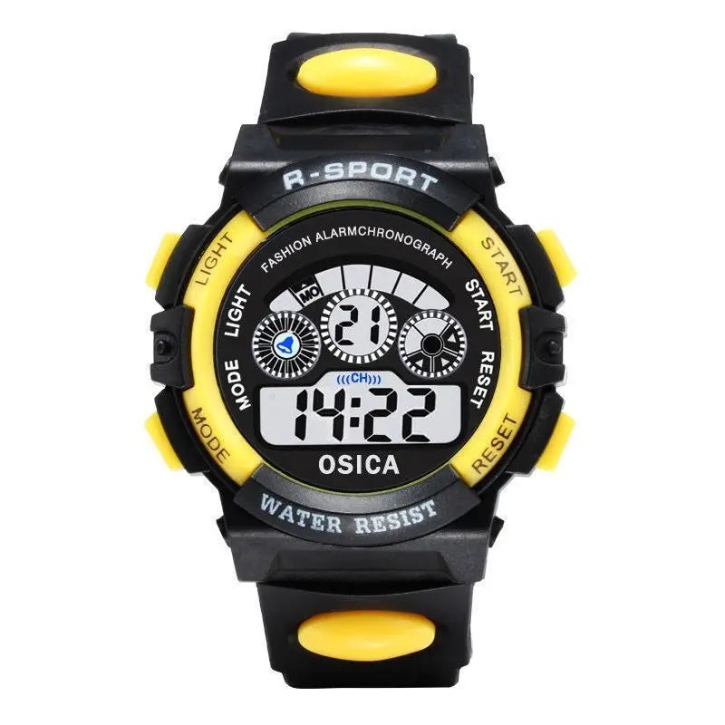 Children Watch Sport Kids Watches Silicone Strap Waterproof LED Digital Watch For Kid Children Student Girl Boy Wristwatch Clock - Qoraheyhub