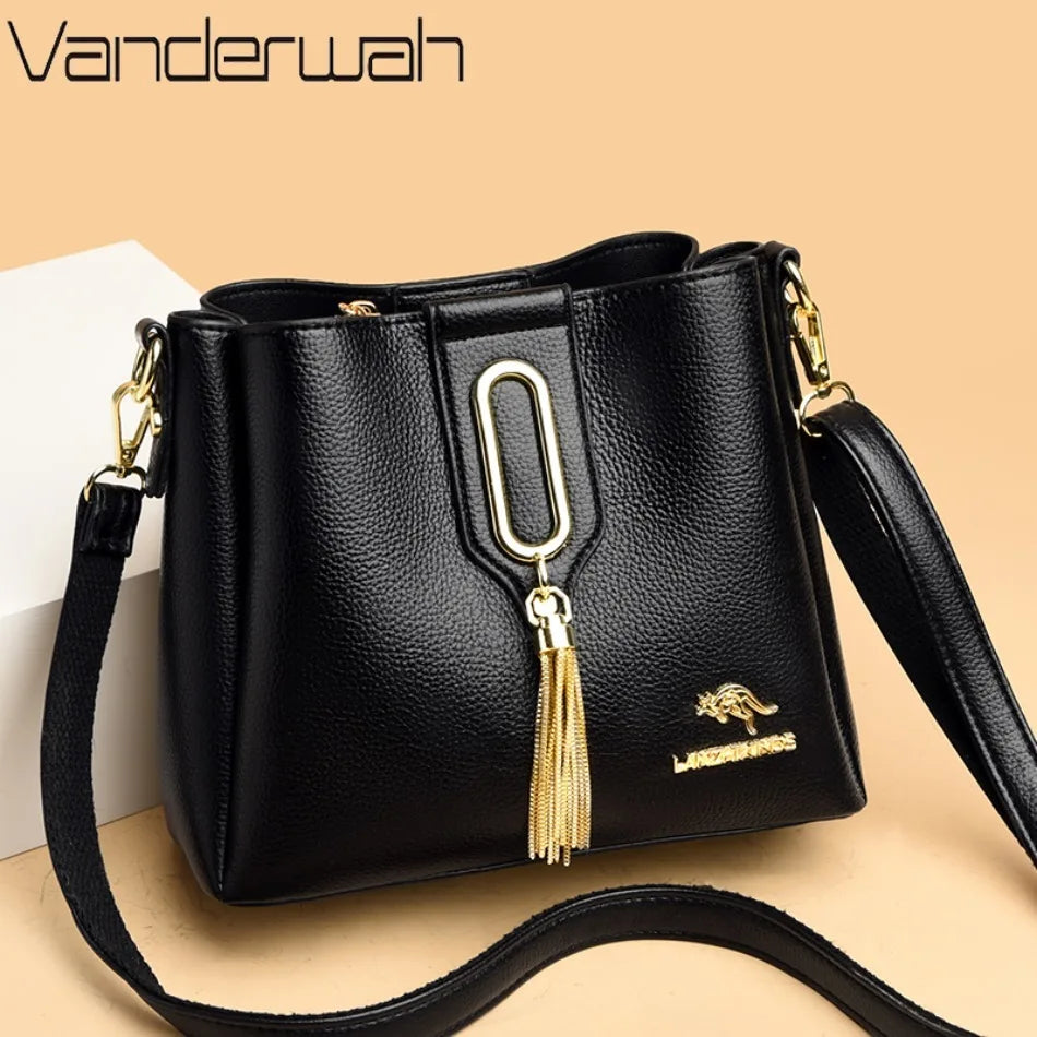 High Quality Leather Purses and Handbags Women Bags Luxury Designer Ladies Shoulder Sac Crossbody Bags for Women Tote Bag 2025