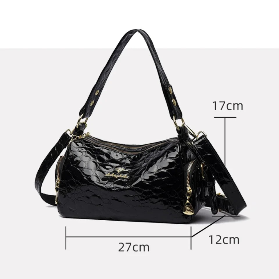 Genuine Brand High Quality Patent Leather Casual Tote Luxury Handbags Women Bags Designer Shoulde Hand Crossbody Bags for Women