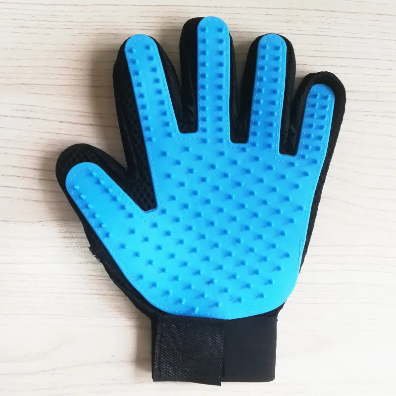 Hot Sell 1PC Cat Hair Remove Gloves Rubber Pet Beauty Cleaning Grooming Effective Massage Dog Combs Floating Brush 6 Color - Qoraheyhub