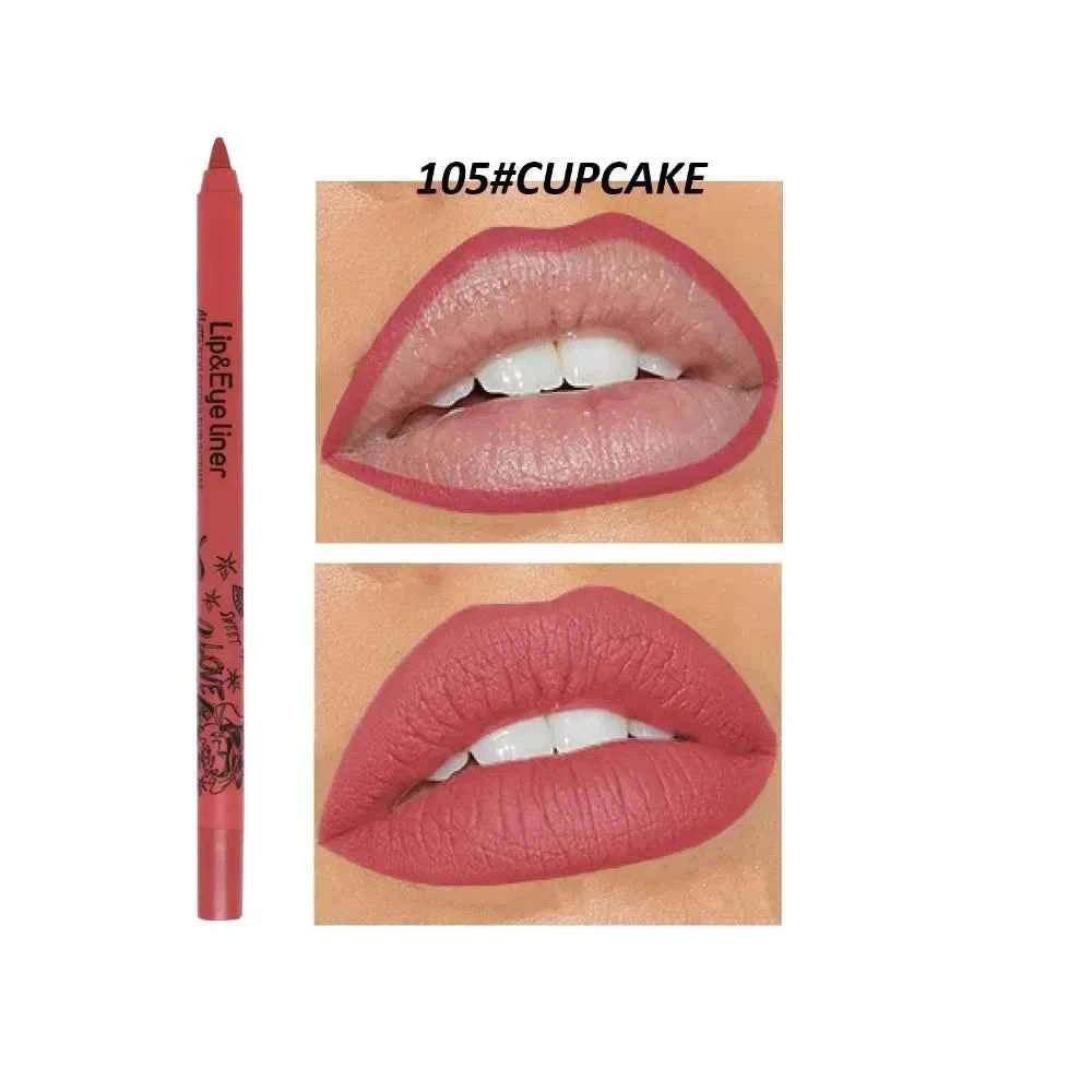 20 Color Slim Lip Liner Pencil Sexy Pink Brown Rose Lip Outline Matte Nude Lipstick Contouring Tint Waterproof Crayon Pen Makeup
